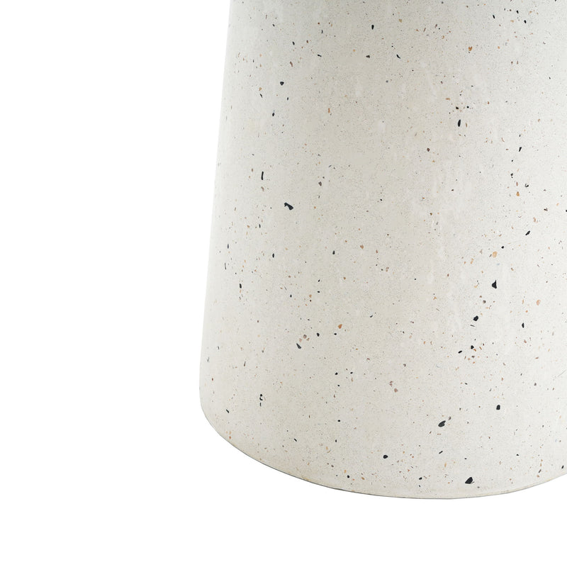 Terrazzo - Outdoor Side Table - White - R&R Furniture Gallery (Fountain Valley, CA)