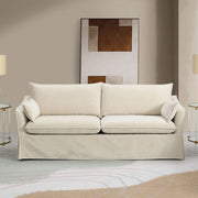 Shane - Sofa With 2 Pillows - Beige Linen - R&R Furniture Gallery (Fountain Valley, CA)