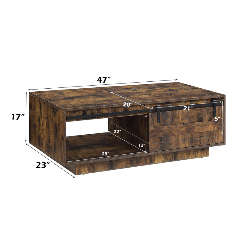 Bellarosa - Coffee Table (Same As 88040) - Rustic Oak - R&R Furniture Gallery (Fountain Valley, CA)