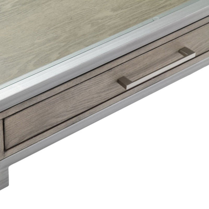 Adela - Writing Desk - Antique Silver - R&R Furniture Gallery (Fountain Valley, CA)