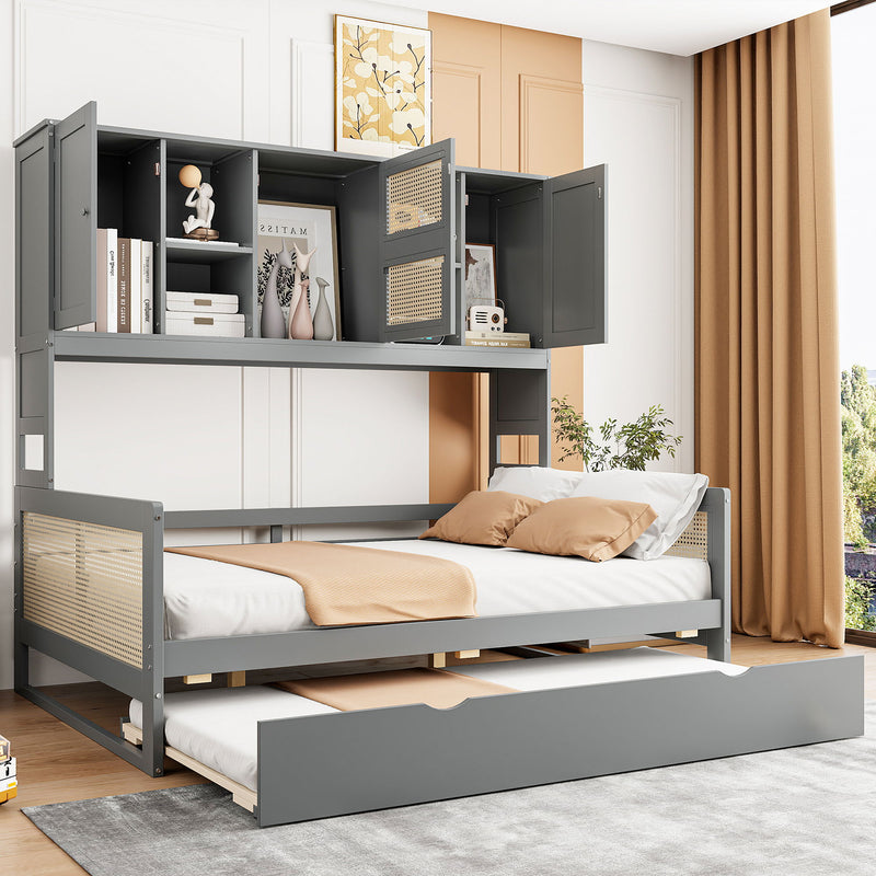 Daybed And All In One Cabinet And Shelf - R&R Furniture Gallery (Fountain Valley, CA)