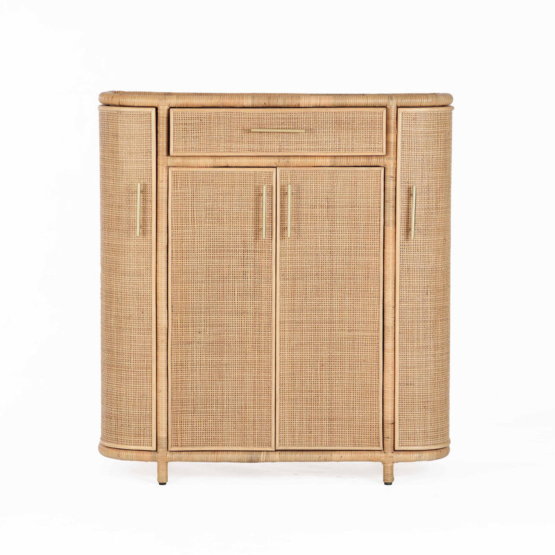 Tarot - Rattan Bar Cabinet - Natural - R&R Furniture Gallery (Fountain Valley, CA)