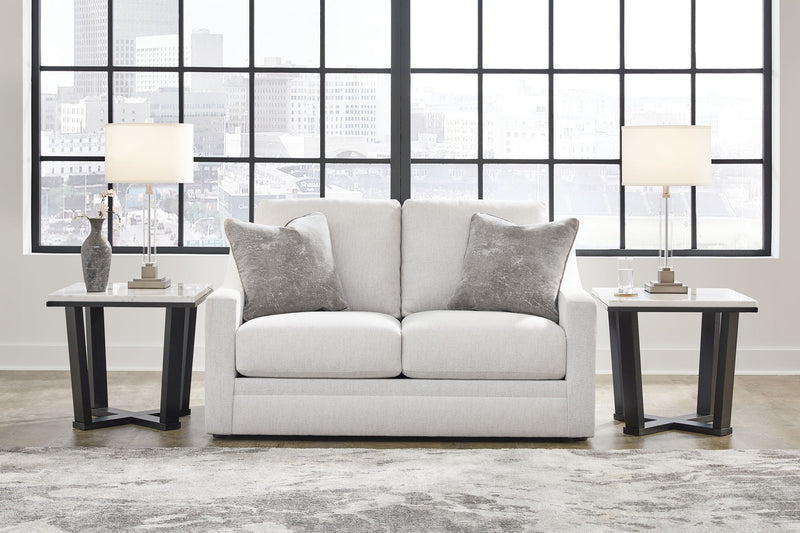Maitelynn - Loveseat - Chalk - R&R Furniture Gallery (Fountain Valley, CA)