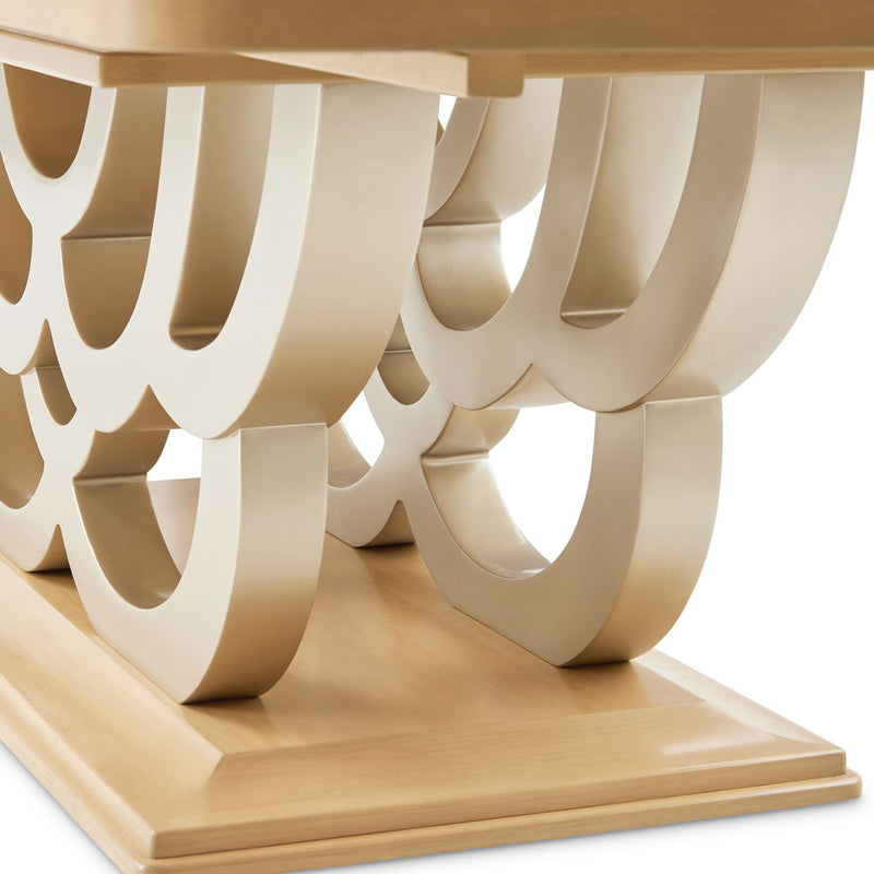 Camellia Field - Rectangular Pedestal Dining Table - R&R Furniture Gallery (Fountain Valley, CA)