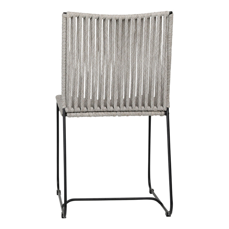 Abel - Outdoor Dining Chair - Taupe And Black