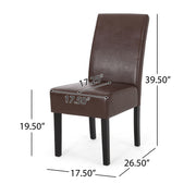 Contemporary Dining Chair With Rubberwood Legs (Set of 2) - R&R Furniture Gallery (Fountain Valley, CA)