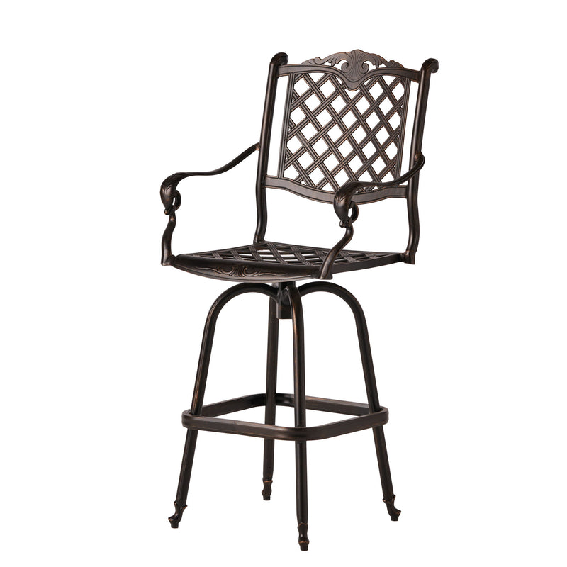 Cast Aluminum Bar Stool - Copper - R&R Furniture Gallery (Fountain Valley, CA)