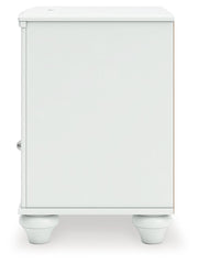 Kozlani - One Drawer Night Stand - White - R&R Furniture Gallery (Fountain Valley, CA)