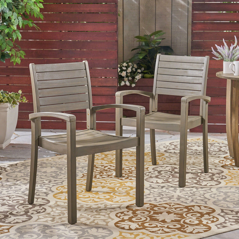 Outdoor Dining Chair, Stacking Design For Patio - R&R Furniture Gallery (Fountain Valley, CA)