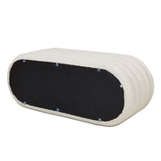 Fuji - Upholstered Oval Storage Bench - R&R Furniture Gallery (Fountain Valley, CA)
