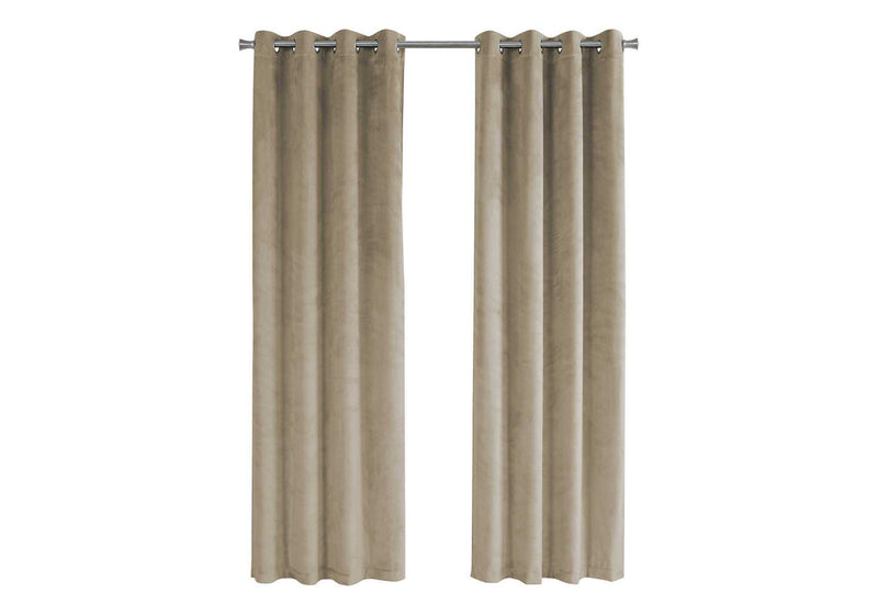 2 Pieces Set, Curtain Panel, Room Darkening, Grommet - R&R Furniture Gallery (Fountain Valley, CA)