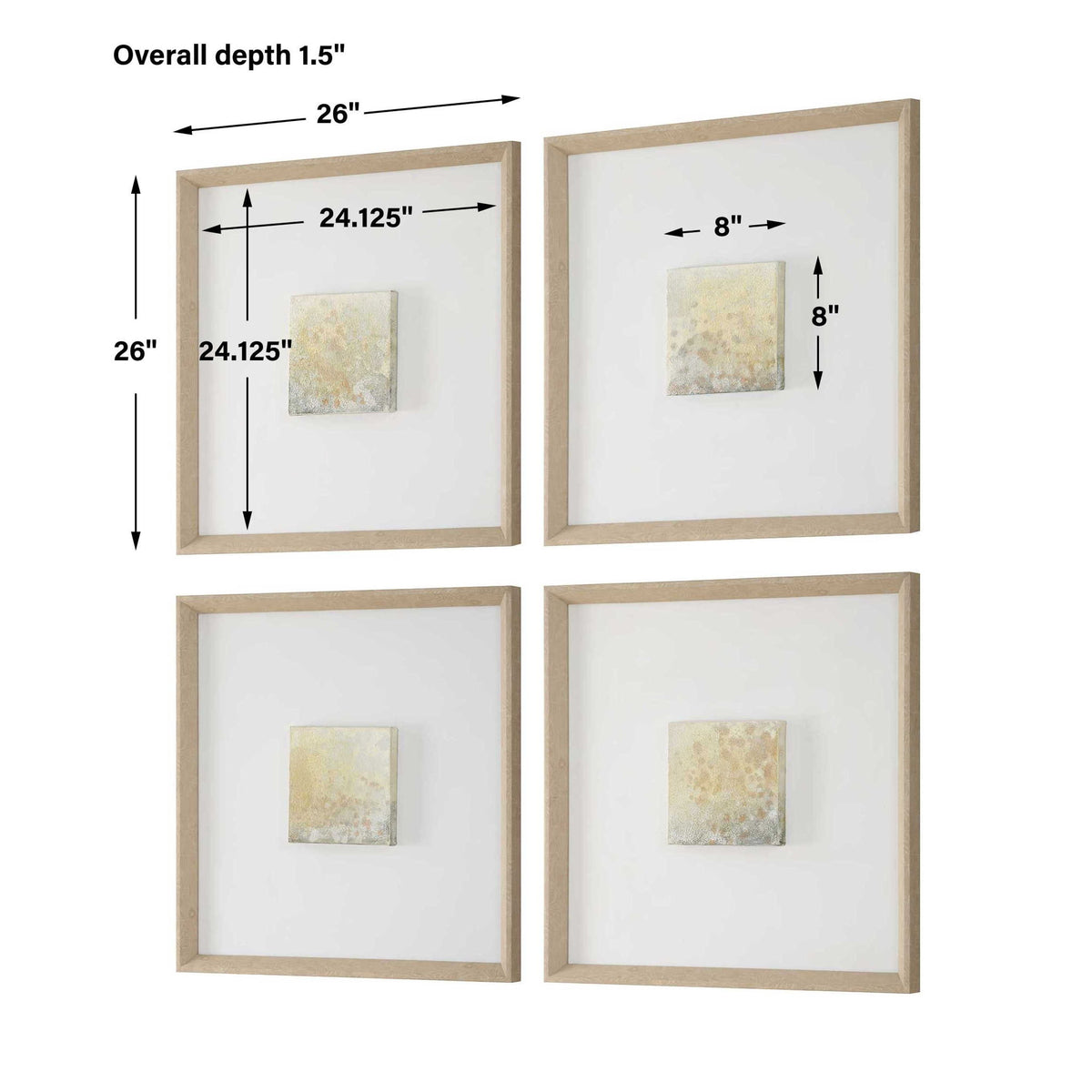 Now & Then - Abstract Art (Set of 4)