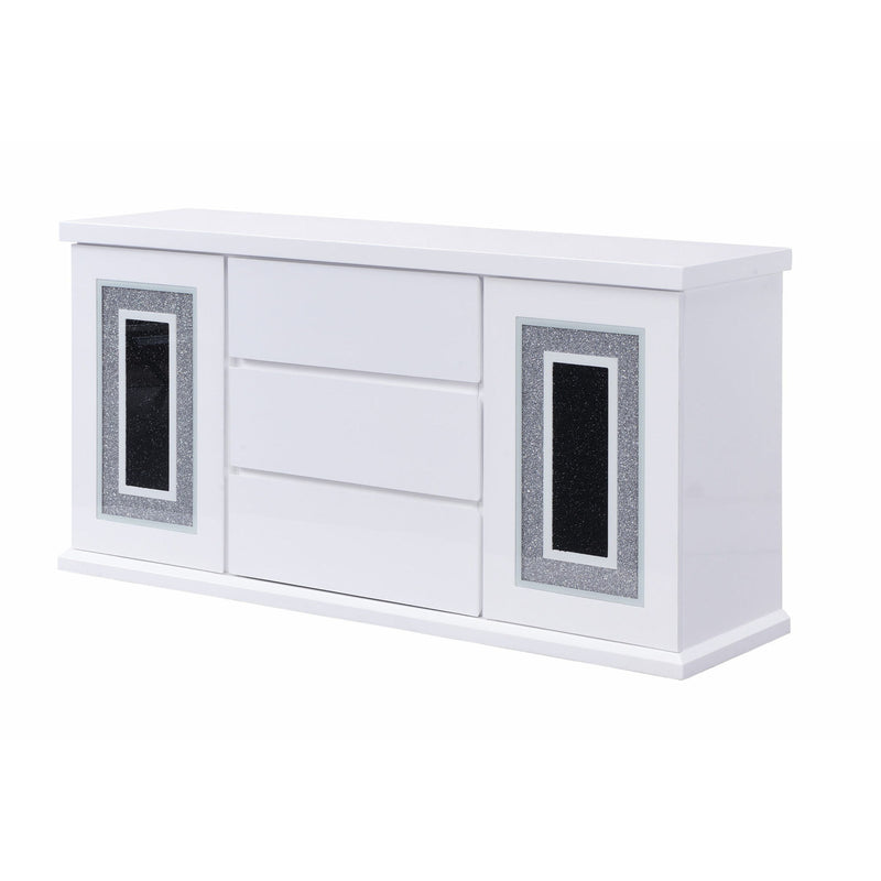 Ariya - Buffet With Clear Glass Inlay - R&R Furniture Gallery (Fountain Valley, CA)