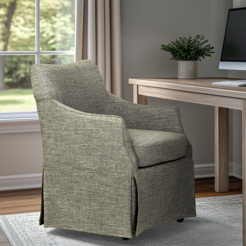 London - Upholstered Skirted Dining Arm Chair - R&R Furniture Gallery (Fountain Valley, CA)