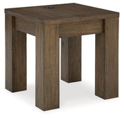 Rosswain - Square End Table - Warm Brown - R&R Furniture Gallery (Fountain Valley, CA)