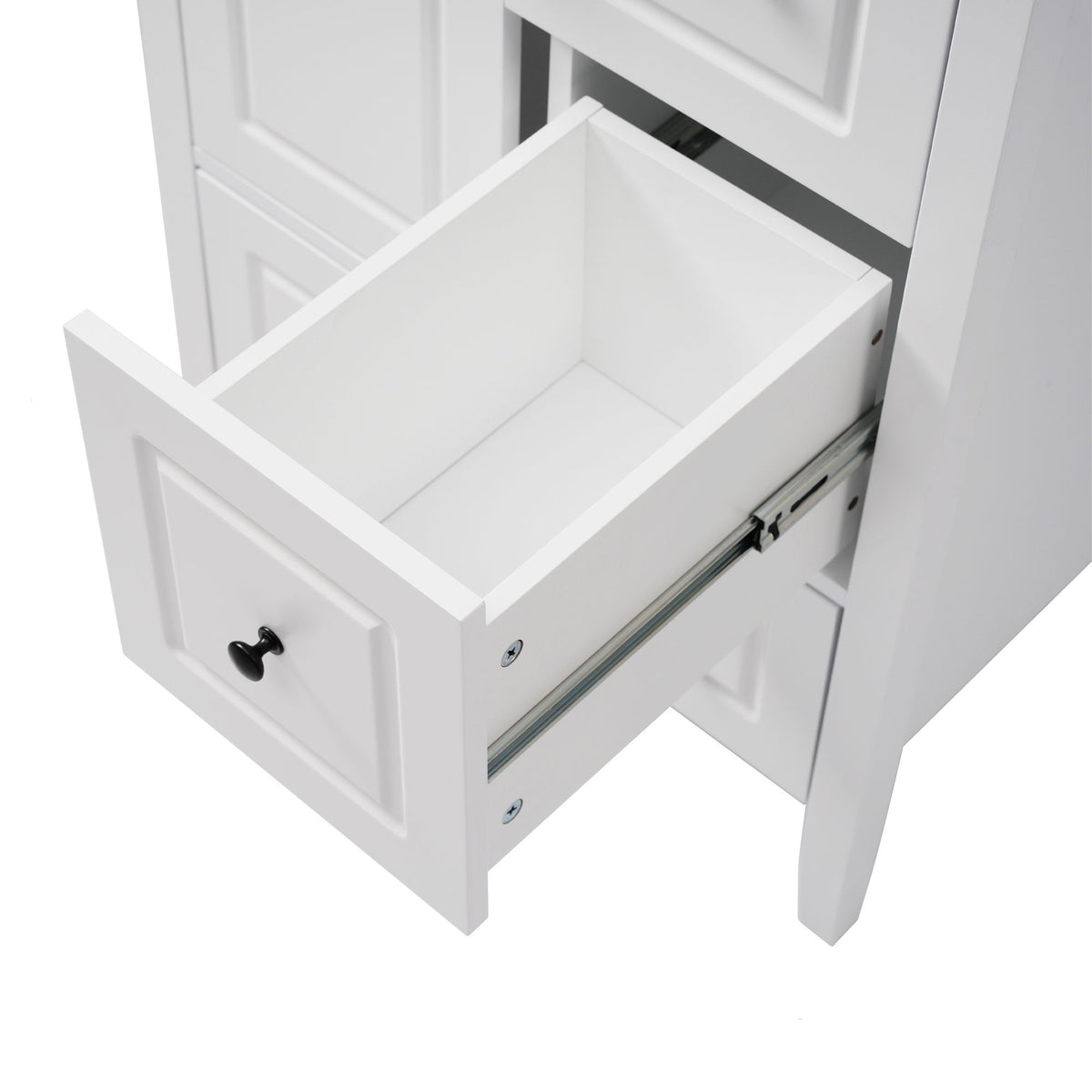 Freestanding Bathroom Vanity With Sink, Soft Closing Cabinet And Drawers - White