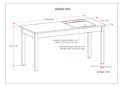 Monroe - Desk - Distressed Charcoal Brown - R&R Furniture Gallery (Fountain Valley, CA)