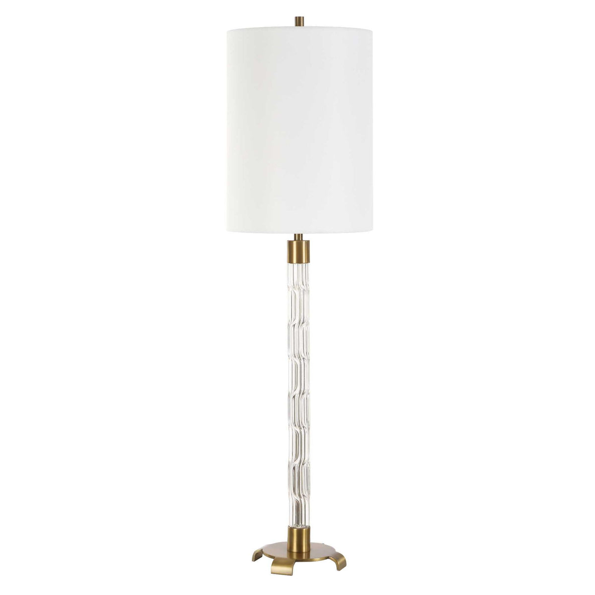 York - Crystal Buffet Lamp - Brass