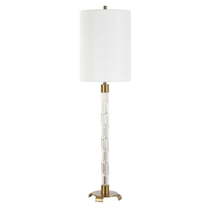 York - Crystal Buffet Lamp - Brass