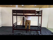 Nissa - Twin Over Twin Bunk Bed - Espresso - R&R Furniture Gallery (Fountain Valley, CA)
