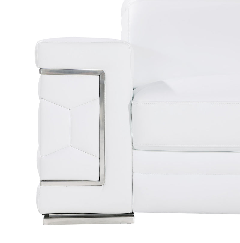 296 - Genuine Leather Loveseat - R&R Furniture Gallery (Fountain Valley, CA)