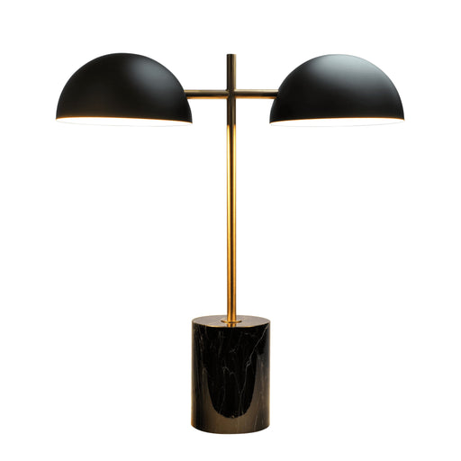 Nova - Hydro Table Lamp With On / Off Switch Double Lamp - Black / Gold / Marble - R&R Furniture Gallery (Fountain Valley, CA)