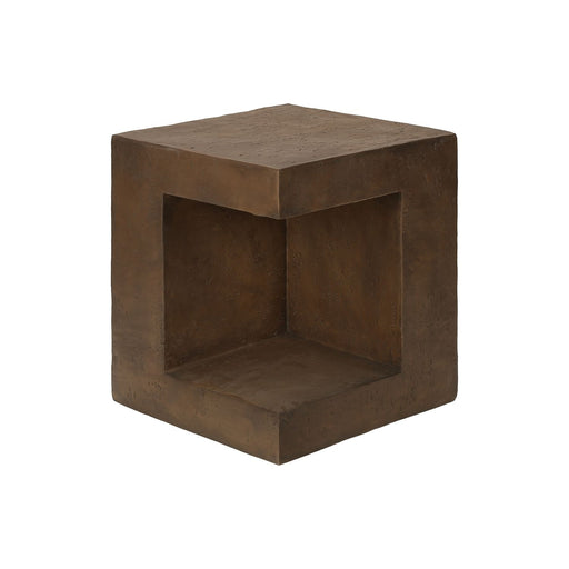 Contemporary square accent table by 8th Street, suitable for indoor or outdoor use, with a sleek modern design and sturdy frame.