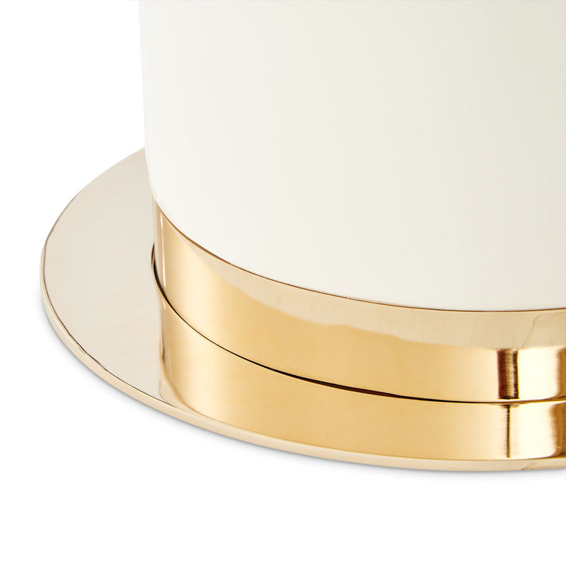 Lisbon - Double Pedestal Dining Table - Silken Matte Cream - R&R Furniture Gallery (Fountain Valley, CA)