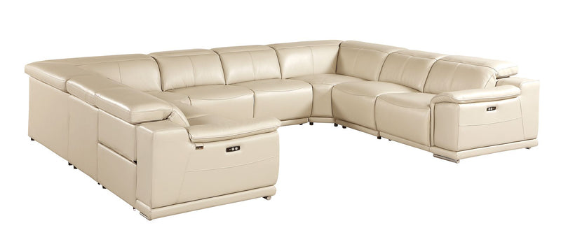 9762 - 8-Piece U Shaped Sectional Sofa With 4 Power Recliners
