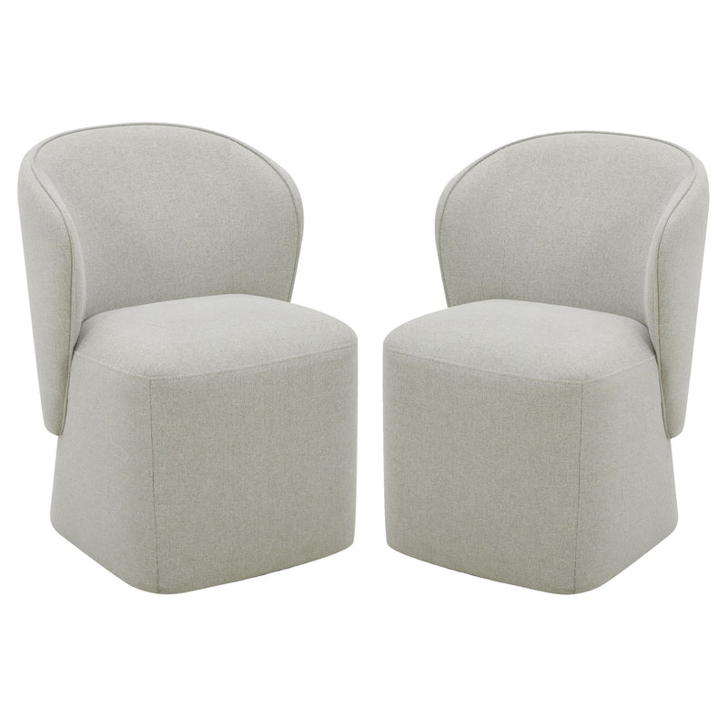 Bongo - Dining Chair (Set of 2) - Quartermaster Linen White - R&R Furniture Gallery (Fountain Valley, CA)