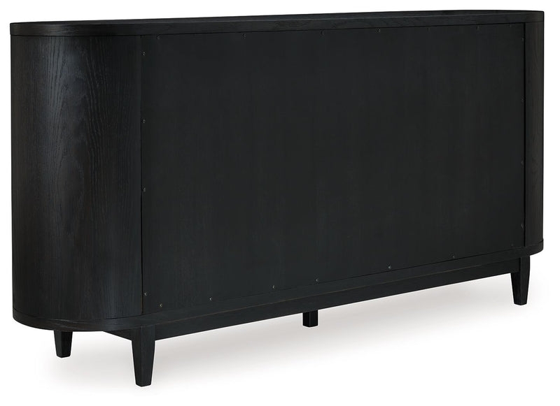 Rowanbeck - Dining Room Server - Black - R&R Furniture Gallery (Fountain Valley, CA)