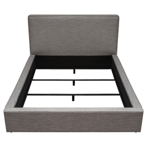 Cloud 43" Low Profile Eastern King Bed in Grey Fabric by Diamond Sofa