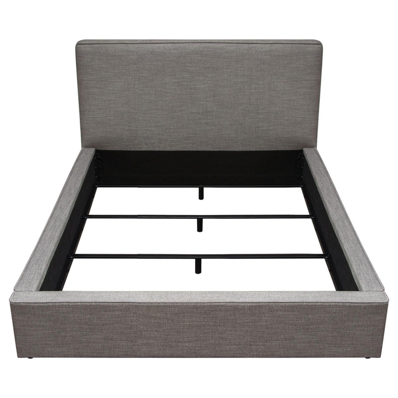 Cloud 43" Low Profile Eastern King Bed in Grey Fabric by Diamond Sofa