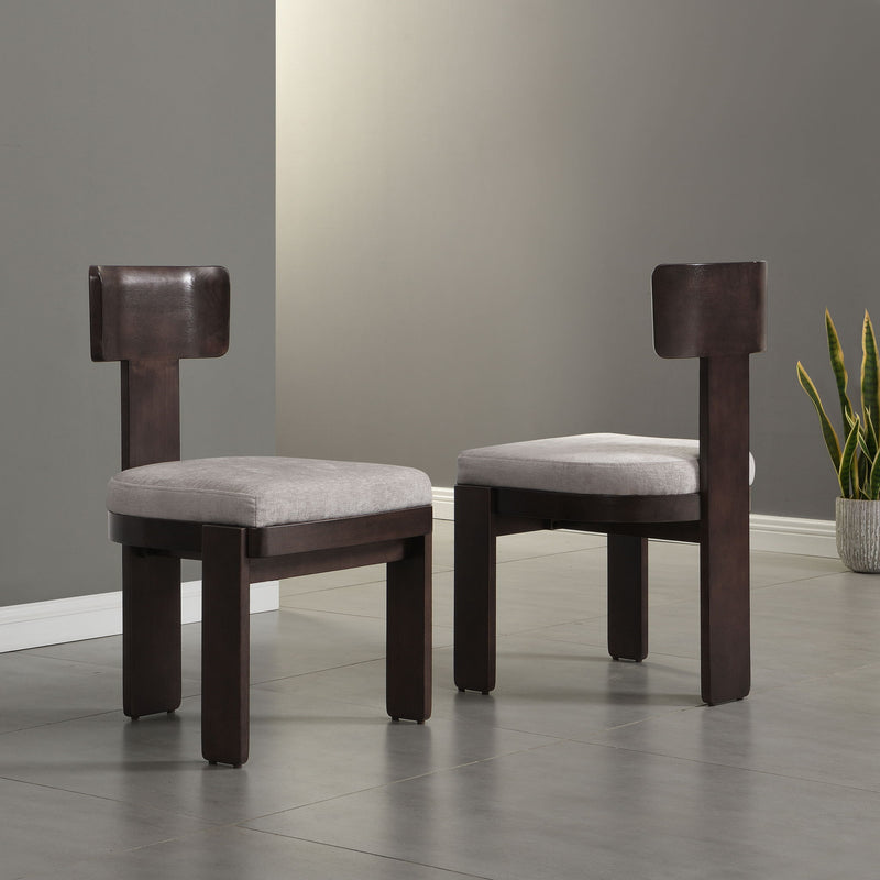 Upholstered Dining Fabric Side Chairs (Set of 2) - R&R Furniture Gallery (Fountain Valley, CA)