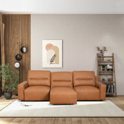 Grant - Triple Power Convertible Sofa - Cognac - R&R Furniture Gallery (Fountain Valley, CA)