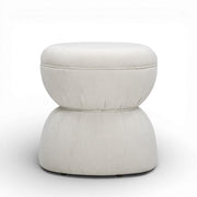 Tomlin gaming ruched ottoman by TOV Furniture, upholstered in soft fabric with a plush, textured design for modern living spaces.