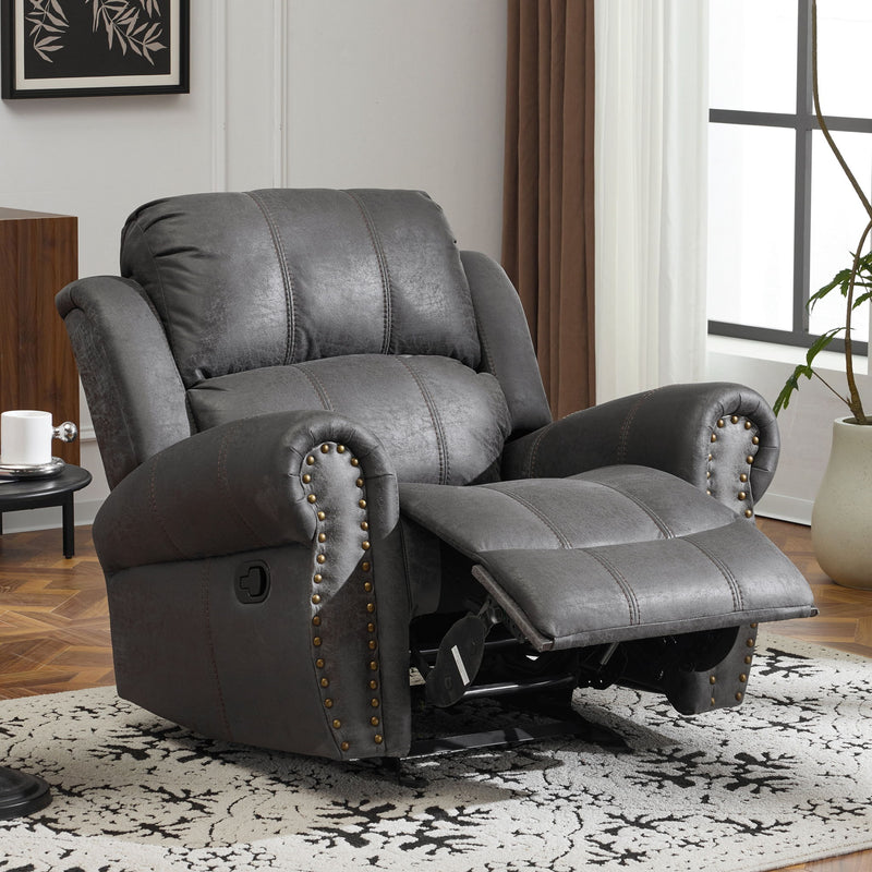Wide Standard Manual Glider Recliner - R&R Furniture Gallery (Fountain Valley, CA)