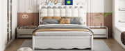 Storage Platform Bed, With 2 Big Drawers, Trundle, One Set Of Sockets & USB Ports - R&R Furniture Gallery (Fountain Valley, CA)