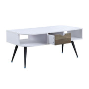 Halima - Coffee Table - White & Black - R&R Furniture Gallery (Fountain Valley, CA)
