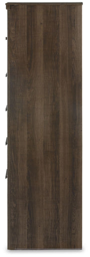 Juararo - Five Drawer Chest - Dark Brown - R&R Furniture Gallery (Fountain Valley, CA)
