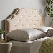 Luella - Button Tufted Upholstered Headboard - R&R Furniture Gallery (Fountain Valley, CA)