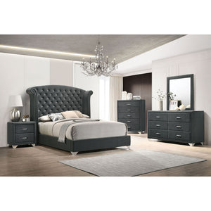 5 Drawer Bedroom Chest With Crystal Pulls