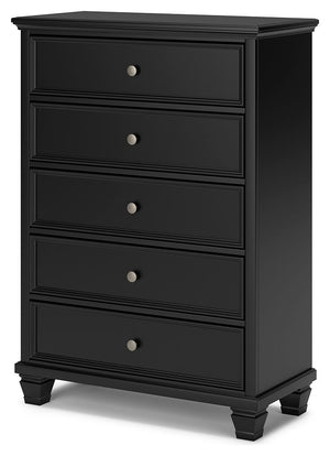 Lanolee - Five Drawer Chest - Black - R&R Furniture Gallery (Fountain Valley, CA)