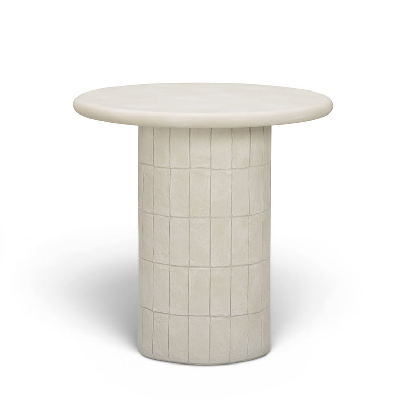 Fafo - Indoor/Outdoor Concrete Side Table - Beige