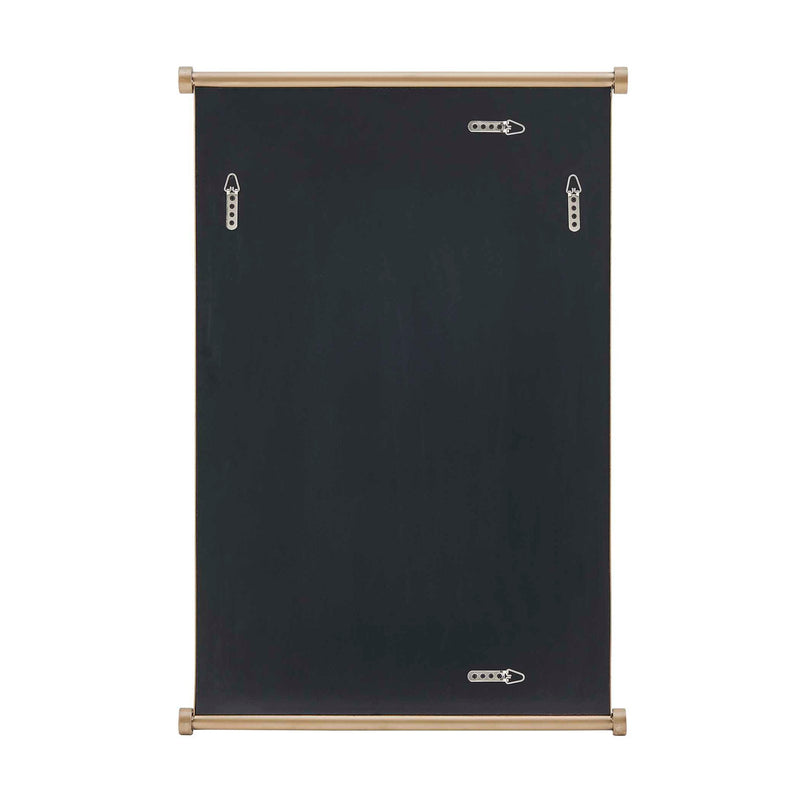Scroll - Rectangular Mirror - Brass / Gold