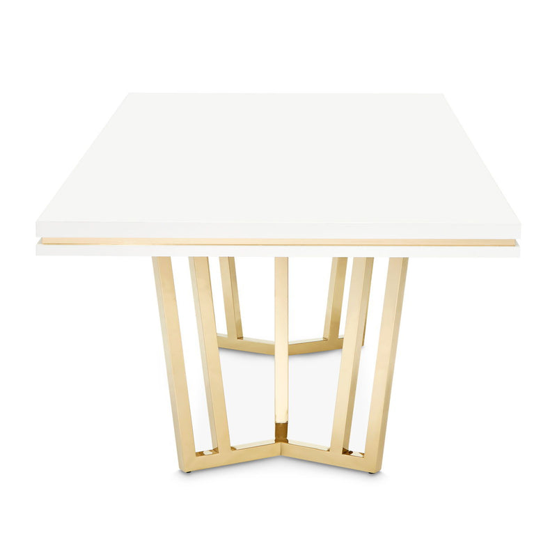 Palm Gate - Rectangular Dining Table - Cloud White - R&R Furniture Gallery (Fountain Valley, CA)