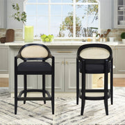Americana - Mid-Century Modern Cane Back Counter Stool - R&R Furniture Gallery (Fountain Valley, CA)