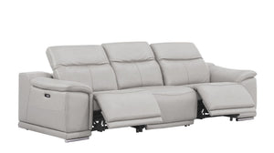 2679 - Genuine Leather Reclining Set (Sofa And Loveseat With 4 Power Recliners)