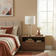 Luna - Table Lamp With On / Off Switch Clear Body Base - Clear / Silver / White - R&R Furniture Gallery (Fountain Valley, CA)