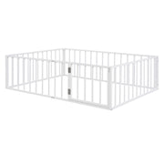Metal Floor Bed Frame With Fence And Door - R&R Furniture Gallery (Fountain Valley, CA)